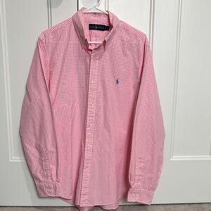 Polo by Ralph Lauren Men's Pink Checkered Shirt